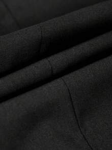 Áo vest cưới hai hàng khuy cho chú rể, áo gile công sở dáng ôm đa năng. - màu đen - Xem 9