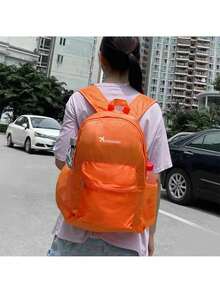 Ba lô du lịch gấp gọn, ba lô thể thao nhẹ, dung tích lớn, màu trơn, thích hợp cho cả nam và nữ, thích hợp cho leo núi, đạp xe. - Nhiều màu - Xem 4