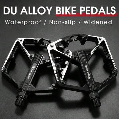 Pedales de Bicicleta WEST BIKING con Rodamientos DU, Antideslizantes, Ultraligeros, de Aleación de Aluminio, Accesorios para Bicicleta de Montaña y Carretera ZUS4