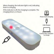 Đèn LED cảm biến chuyển động, đèn ngủ thông minh cho phòng ngủ, tủ quần áo, hành lang, đèn cảm ứng chuyển động, đèn phòng ngủ, đèn tủ quần áo, đèn tối giản, đèn hiện đại, đèn LED, cảm biến hồng ngoại, đèn dùng nguồn USB, đèn tiết kiệm năng lượng cho gia đình. - Nhiều màu - Xem 7