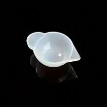 Bộ 5 cốc trộn nhựa Epoxy, thích hợp cho các dự án thủ công DIY và làm trang sức, bao gồm dụng cụ rót và khuôn đúc nhựa silicon. - trắng - Xem 7