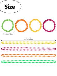 8pcs Glow In The Dark Necklace And Bracelet Set, Colorful Luminous Necklaces And Bracelets For Rave, 80s Party, Carnival, Concerts, Night Events - Various - View 4