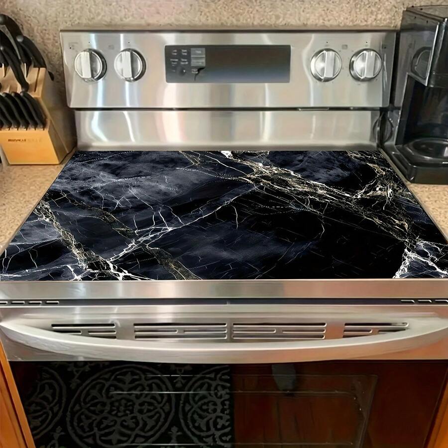 1pc Diatomite 3D Stone Pattern Drain Pad, Non-Slip Anti-Scratch Surface, Easy Clean Polyester Fiber Mat For Kitchen, Washer, Dryer, Stove Cover & Home Appliance Accessories, Modern Kitchenware With Non-Slip Texture