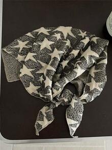 Wasteland Style Lucky Star Subculture Women's Scarf, Thin Triangular Scarf, Headscarf, Hair Accessory;Multifunctional Headband And Hairband, Stylish Scarf, Versatile Headwrap, Hair Tie;Fashionable, Hip-Hop, Individualistic, For Daily Use, Holiday Parties And Events, Vacations, Seaside And Beach Outings, Music Festivals;A Festive Hair Accessory Gift For Girls.Summer Beach Women Bandanas - Nhiều màu - Xem 2