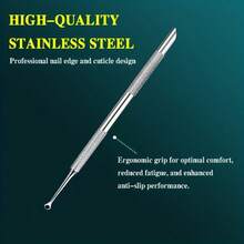 Nail Professional Muti Function Cuticle Pusher Remover Nail Care Manicure Tools Kits, Stainless Steel Pedicure Tool Set Professional Foot Care Exfoliator For Smooth Light Beige, Portable Travel Case Included - Multicolor - View 10