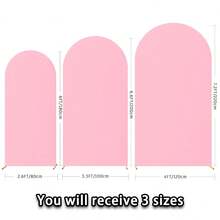 eluckya Wedding Arch Backdrop Set,  Arch Covers Backdrop, Suitable For Birthday Decorations, Party Supplies, Gender Reveal Party Supplies, Wedding Decorations, Bridal Event Decorations, Baby Shower Supplies, Wedding Supplies And Arch Backdrop Frame (Arch Frame Not Included). - 粉色 - 查看 11