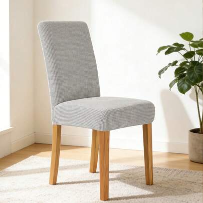 1 chiếc bọc ghế Jacquard co giãn cho phòng ăn, dùng trang trí nhà bếp, khách sạn, tiệc cưới, tiệc chiêu đãi.