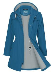 Women Coats - Petrolblau - 查看 10