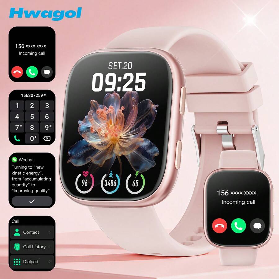 2026 Upgraded Women's Smart Watch, 1.85-Inch Fitness Smart Watch, Supports Bluetooth Calling, Multiple Sports Modes, Sleep & Health Monitoring, Customizable Watch Faces, Music Control, Compatible With Android And IOS For Men