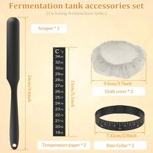 Kit de tarro de inicio de masa fermentada, contenedor de inicio de masa fermentada para hornear, tarro de almacenamiento de alimentos, accesorios de cocina para hornear pan R3NS - Ver 13
