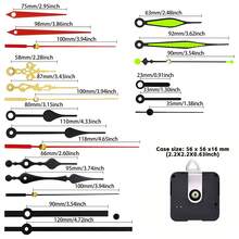 Bộ 5 bộ máy đồng hồ thạch anh êm ái được nâng cấp, chiều dài trục: 1 cái 13mm, 2 cái 16mm, 2 cái 22mm, 7 bộ kim đồng hồ, dùng để sửa chữa, thay thế đồng hồ và tự làm. - 1PC - Xem 3
