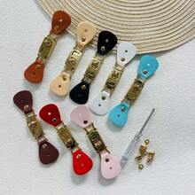 Broches a presión, botones de ropa, broches a presión hechos a mano, materiales para tejer bolsos, fabricación de carteras, broches a presión de metal de alta calidad y versátiles, accesorios esenciales para vacaciones, accesorios para bolsos, adornos para bolsos, regalos para maestros - Multicolor - Ver 2