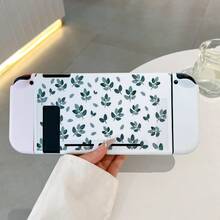 Leaf Pattern Game Console Protective Case, OLED Body Protective Shell + Controller Protective Cover - View 4