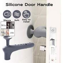 3 Packs Silicone Door Handle Covers – Anti-Collision, Anti-Static & Noise-Reducing With Suction Cups For Kids, Elderly & Pets, Easy Fit For Standard Knobs - Multicolor - View 13