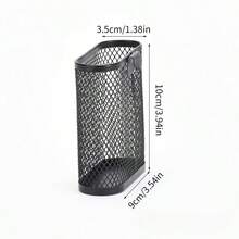 Giá đựng đồ dùng nhà bếp đa năng để bàn, giá đựng đũa, hộp đựng bút văn phòng, hộp đựng bút lưới hình bầu dục, hộp đựng bút để bàn và hộp đựng bút kim loại gắn bên hông - Vật dụng thiết yếu cho đồ dùng học tập - màu đen - Xem 5
