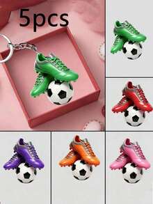 20个/10个/5个装2D足球造型亚克力钥匙扣，适合世界杯装饰，完美点缀足球鞋和背包。这款设计精美的2D亚克力钥匙扣是世界杯、生日派对、体育赛事和主题派对的绝佳礼物或装饰品。 - 均碼 - 查看 8