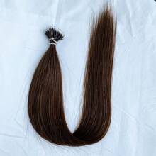 Micro Ring Link Hair Extensions 18 inch Nano Ring Human Hair Black Brown Blonde Straight Natural Real Human Hair fow Women 30g/50pcs/pack - S2 - Übersicht 2