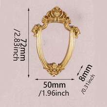 5pcs Vintage Mini Photo Frames, Retro Square Mini Frames, Suitable For DIY Jewelry Display, Desktop Decor, Mini Photos, Holiday Party Decor, Gallery Wall, Craft Collection - Multicolor - View 9