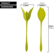 A Green Twisted Flower-Shaped Napkin Ring| With Detachable And 360° Rotatable Design, It Is Perfect For Dining, Romantic Dining And As A Gift - Gói màu xanh lá cây - Xem 3