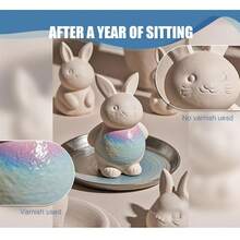 100ml Men đất sét tự khô, vecni bóng cao cấp, chất bịt kín bảo vệ chống nứt và trầy xước đồng thời tạo hiệu ứng men bóng - Dùng cho gốm sứ, gỗ, tranh acrylic và đồ thủ công (bóng) - 100ml - Xem 4