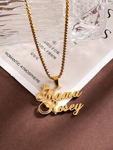 Dây chuyền khắc tên hình bướm cá nhân hóa, mặt dây chuyền bằng thép không gỉ, món quà sinh nhật tuyệt vời nhất dành cho phụ nữ. - Dây chuyền ngọc trai vuông mạ vàng 1 - Xem 6