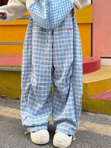 Women Pants - Blue - View 2