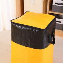 1pc Extra Large Zipper Moving Bag, Thick & Durable Storage Bag, Rectangular Large Capacity Space-Saving Design, Portable Organizer Bag Suitable For Clothes, Bedding, Home Goods, Ideal For Moving, Travel, Daily Use - Multicolor - View 7