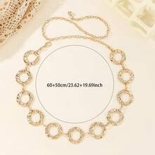 1pc Women's Waist Chain, Western Belt Bohemian Vac - Gold - View 1