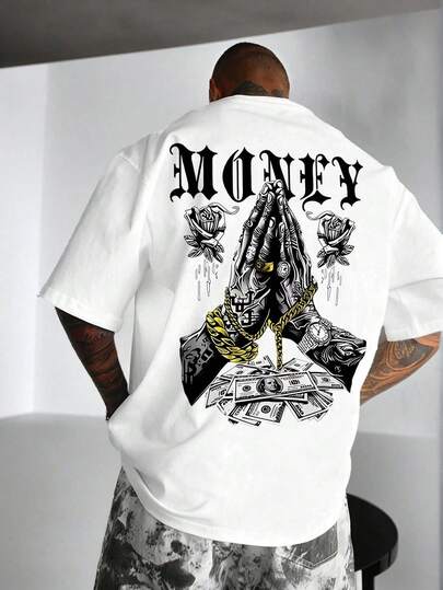 2026新款加大码男士休闲时尚短袖T恤，尺码1XL-4XL