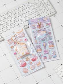 [Sản phẩm mới năm 2026] Miếng dán xốp 3D - Giảm căng thẳng, kiểu mặt dây chuyền mềm mại, hình động vật dễ thương: Mèo, Chó con và Thỏ. Chống thấm nước, có thể tái sử dụng, tự dính, làm từ nhựa chất lượng cao. Thiết kế 3D mềm mại với đá lấp lánh. Thích hợp cho ốp điện thoại, máy tính xách tay, máy tính để bàn, máy tính bảng và văn phòng phẩm. - Có nhiều màu sắc để lựa chọn [Kiểu dáng/Bao bì ngẫu nhiên] - Xem 5