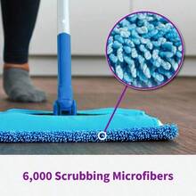 2-Count Microfiber Mop Pads For  Sweeper, Reusable Durable Sweeper Refills For Hardwood, Tile & Floor Cleaning - 1 - Xem 5