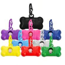 Hundespecifischer rosa knochenförmiger Müllbeutelspender, ausgestattet mit Müllbeuteln, einfach zu reinigende Hundekotentsorgung, modisch und praktisches Haustierzubehör, die beste Wahl als Geschenk - Pink - Übersicht 4