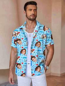 Customized Shirts, Personalized With Male/Female Portraits, Family Members, Pets, Cartoons, Holiday Themed Interesting Shirts - Multicolor - View 4