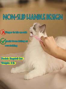 Small Dog & Cat 360° Soft Silicone Toothbrush With Suction Cup, Gentle Pet Oral Care Accessory, Luxury Silicone Fish-Shaped Toothpaste Holder, Battery-Free - Multicolor - View 4