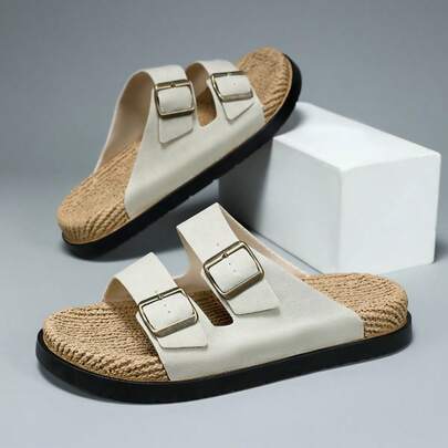 1 đôi (cỡ 39-45) dép xăng đan đế dày mềm mại cỡ lớn dành cho nam, dép xăng đan đế bằng cỡ lớn dành cho nữ, dép hở mũi siêu nhẹ thoáng khí, dép đi biển kiểu Ả Rập chống trượt bền chắc, dép thời trang, phù hợp cho trong nhà, văn phòng, bãi biển ngoài trời, đi bộ đường dài, đi làm, đa năng.