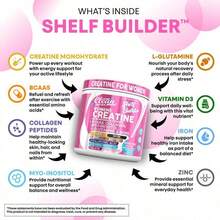 [Free Shipping]Creatine For Women |   Creatine Monohydrate + BCAA Powder Myo-Inositol Collagen Biotin Hyaluronic Acid Folate L Glutamine Vitamin D3 Iron Zinc D - 預設 - 查看 3
