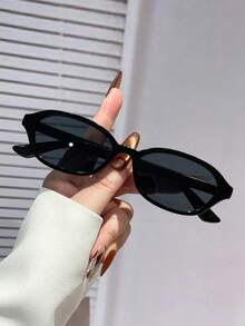 2 piezas Juego de gafas de moda para mujer, versátil casual para uso diario, fiesta, estilo callejero, esencial de verano, negocios casuales, citas, al aire libre, Y2K - Multicolor - Ver 3