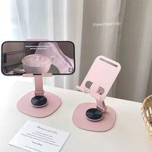 1pc Fashionable 360 Degree Rotatable Foldable Metal Phone Stand, Suitable For Smartphones, Tablets And Other Devices - Multicolor - View 1