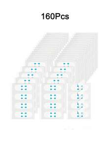 200/160/120/80/40 pièces Super fines bandes de levage du visage invisibles, convenant pour les yeux, le double menton et le cou, patchs transparents pour le modelage du visage, outils de levage du visage et de soins du visage - Transparent - Voir 13