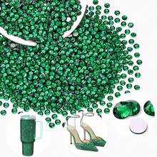 Resin Rhinestone Flat Back Resin Rhinestone Faux Crystal Water Cup Toy Handmade DIY, Shoes Boots, Clothing Decoration Material, Cup, Shiny Idol Support Fan Making Material - Emerald Green - View 4