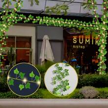 1PC, Solar Powered 100LED Tree Ivy String Lights Outdoor Garden Decorative Lights 8 Modes Fairy Lights Patio Lights Path Lights Landscape Lights Wedding Party Christmas Holiday Decor Lights For Garden Patio Yard Balcony Fence Porch Tree Wedding Party Christmas (Including Battery) - LED String Light - 查看 7