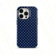 Navy Blue Polka Dot Phone Case, Compatible With IPhone 17, 16, 15, 14, 13, 12 Pro Max, Galaxy S25, S23, And Pixel - 1 cái - Xem 31