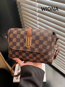 Túi đeo chéo tối giản đa năng thời trang mới năm 2026 dành cho nữ - Cà phê - Xem 1