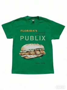 Cozy Publix Shirt, Pub Sub Vintage StyleShirt, Publix Sub Fans, Floridas FavoriteGrocery Store, Florida SupermarketMenswear Top Underwear Tshirt - 綠色 - 查看 1