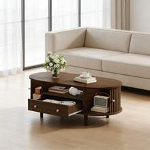Coffee Tables - Walnut + MDF-1 - View 1