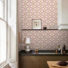 Boho BeigeYellow Modern Abstract Art Mosaic Sun Geometric Peel And Stick Wallpaper Stick On Contact Paper Vintage Wall Paper Easy Peel Off For Nightstand Drawer Cabinet Renter - 1PC - View 5