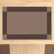 1/2/4/6/8/300pcs Luxury Placemat Set, Featuring Minimalist High-End Brown Plaid Design, Available In Multiple Patterns. Made Of 100% Polyester Fabric Using Digital Printing Technology, Machine Washable, Heat-Resistant, Waterproof And Easy To Clean, Suitable For Party Decoration, Coffee Tables, Dining Tables And Indoor Decor Accessories, Restaurants And Company Gatherings. - Multicolor - View 7