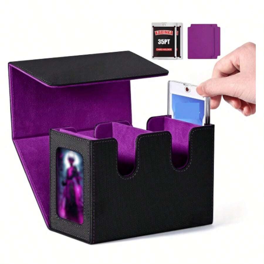 Hộp đựng bài Commander hai lớp này có thể chứa hơn 250 lá bài lẻ. Hộp đựng bài hai lớp có 2 khe cắm bài từ tính, phù hợp cho các trò chơi TCG, CCG và EDH. - Nhiều màu - Xem 1