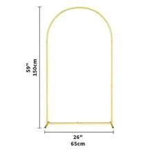 Metal Arch Backdrop,, Gold Arch Wedding Arch Frame (7.2ft, 6.6ft, 6ft, 5ft, 4ft), Balloon Arch Stand, Suitable For Birthday Party Supplies, Weddings, Graduation Decorations, Indoor/Outdoor Baby Party Supplies, Balloon Arch Decorations, Home Décor, New Year's Gifts, Revelación De Género . - 拱門架(金色) - 查看 7