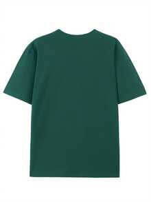 Nuevas camisetas de moda para hombre de primavera y verano, de algodón puro, estilo retro de verano, de manga corta, con estampados creativos y únicos, camisetas de cuello redondo. - Azul marino - Ver 8